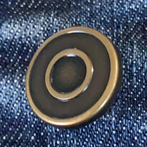 Hanna Andersson jean jacket embroidered flowers European size 140 US 10 - Picture 10 of 10